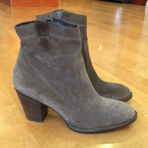 PAUL GREEN | Suede Taupe Grey 🩶 Ankle Boots